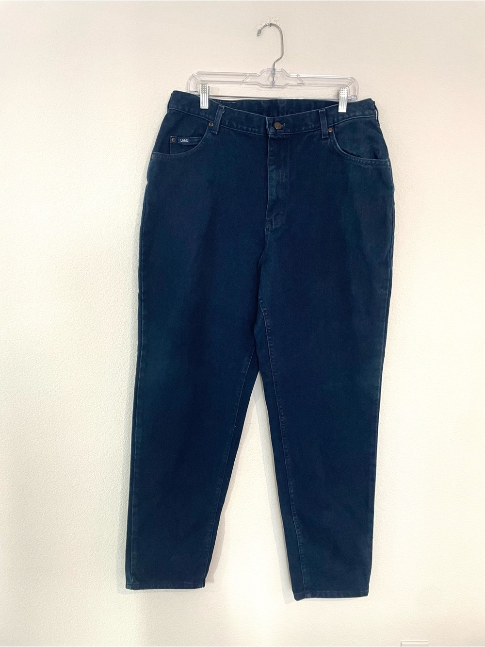 Lee High Rise Tapered Women's 18 Dark Blue Jeans